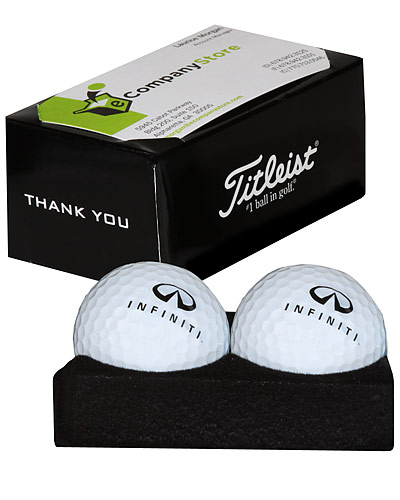 Два шара для гольфа (INF19000400) Two Ball Business Card Holder